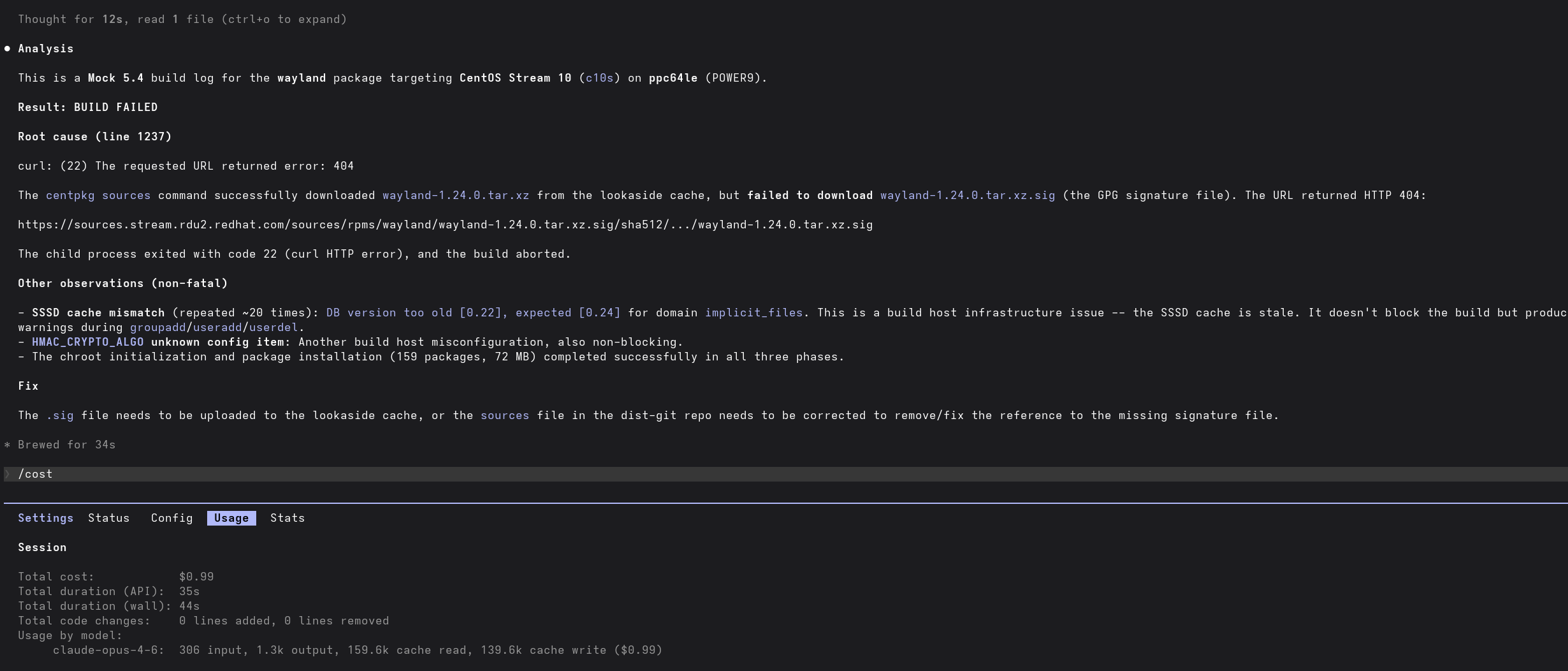 Analysis without Log Detective MCP